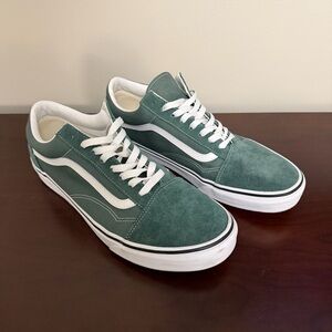Vans Old Skool Size 12 Green Suede